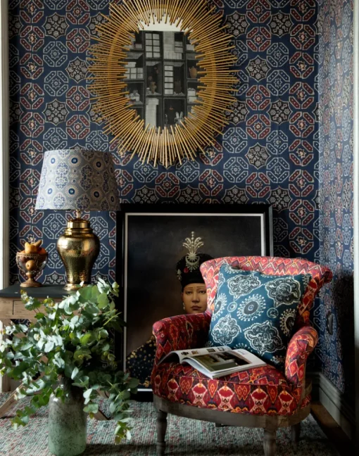 Ajrak Blue