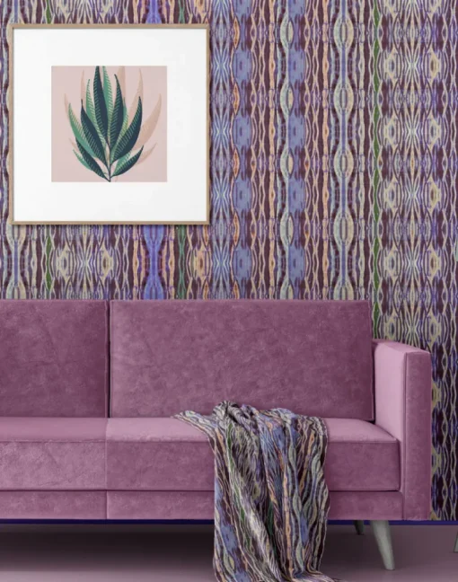 Arashi Stripe, Plum