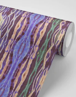 Arashi Stripe, Plum