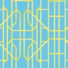 Bamboo Candy, Yellow on Swedish Blue