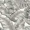 BANANA LEAVES STANDARD BLACK & WHITE