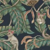 Bush Baby, Teal & Ochre on Ink 119/7034