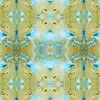 Celery & Teal Damask