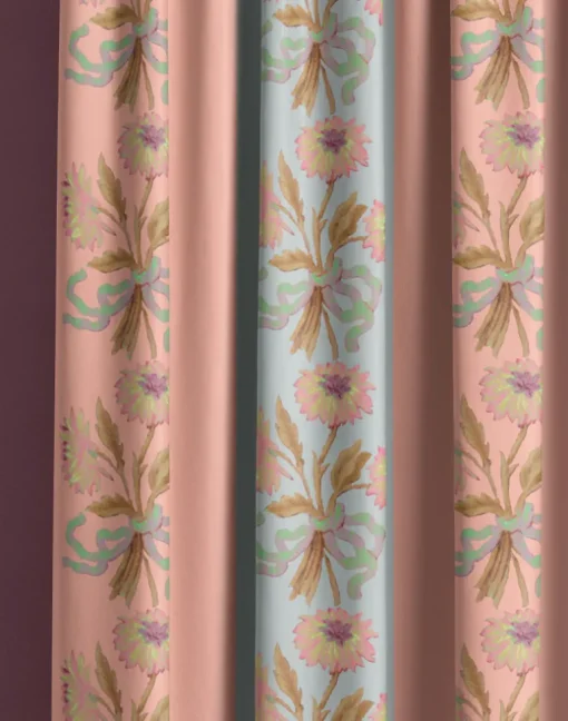 Chateau Stripe, Peach & Cloud Fabric