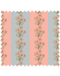 Chateau Stripe, Peach & Cloud Fabric