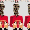 Deco Fez Hats, Red