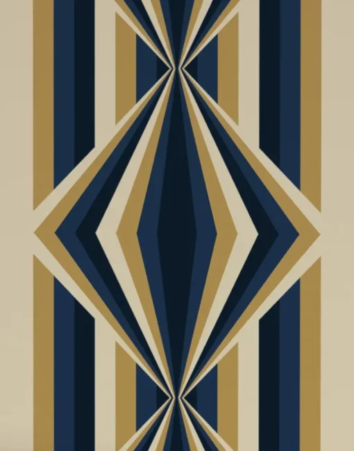Deco Prism, Sandy Teal Gold