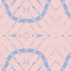 Diamond Link, Blue on Pink