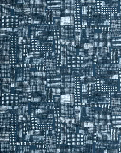Dots, Petrol Blue