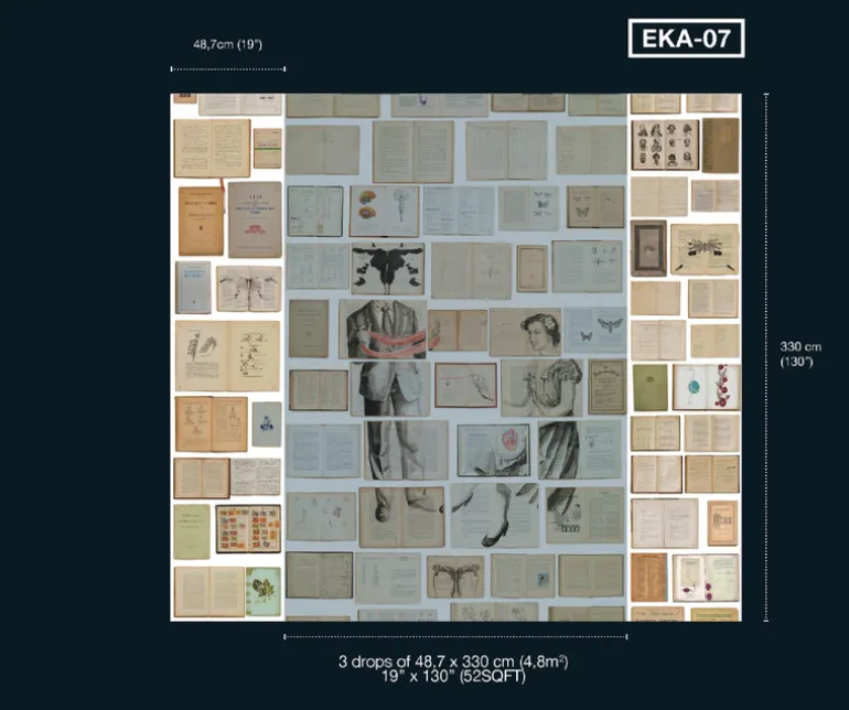 EKA-07 Biblioteca Wallpaper by Ekaterina Panikanova