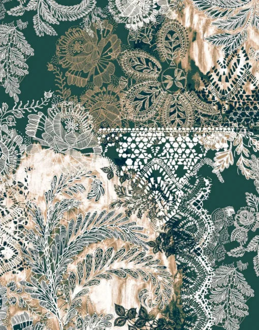 Emile, Emerald Green on Metallic