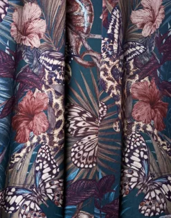Exotica, Dusky Petrol - Silcott Heavy Satin