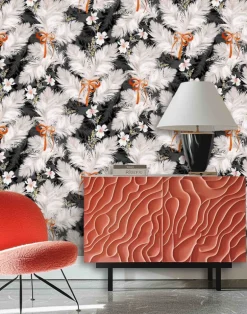 Feathered Folly - Moody, White