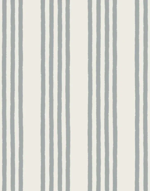 Fields Linen Fabric, Dusty Blue