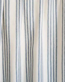 Fields Linen Fabric, Dusty Blue
