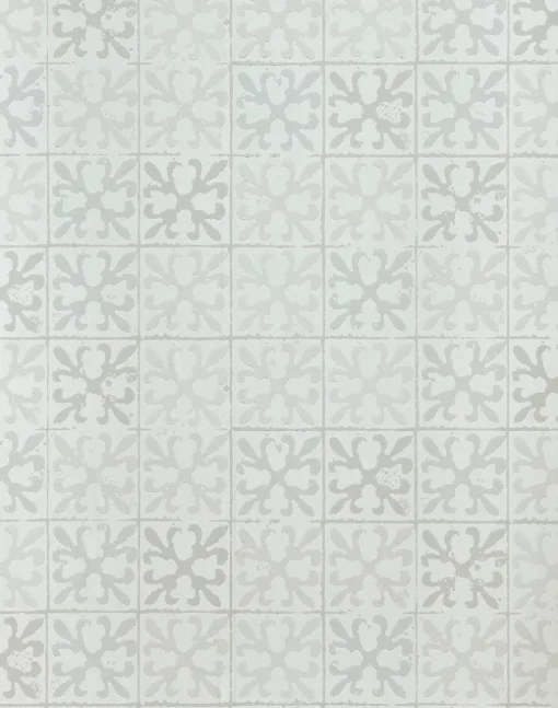 Fleur De Lys Tile, Vintage Grey