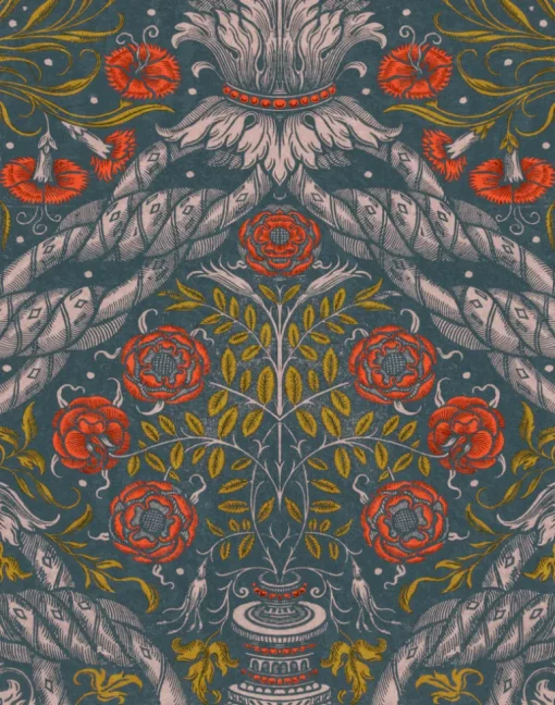 Floral Ornament, Scarlet