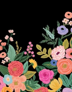 Garden Party Mural, Black R15192M