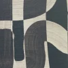 Grasscloth Down the Rabbit Hole, Black and White