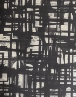 Grasscloth Monoprint, Charcoal