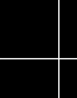 Grid - Large Thin, Line: White | Background: Black