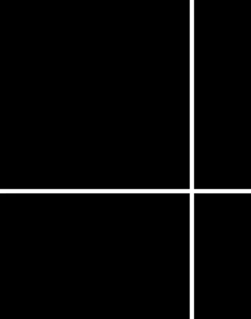 Grid - Large Thin, Line: White | Background: Black