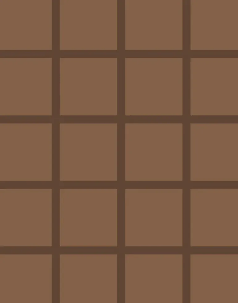 Grid - Small Bold, Line: Brown | Background: Light Brown
