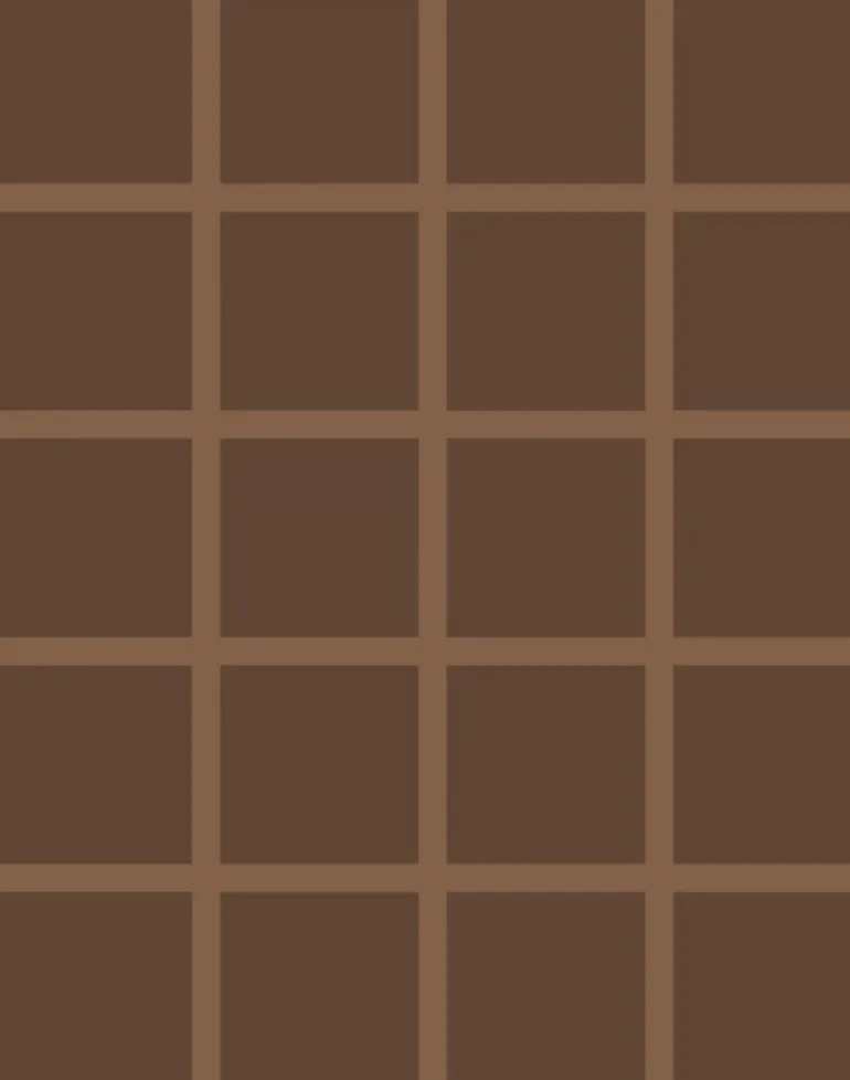 Grid - Small Bold, Line: Light Brown | Background: Brown