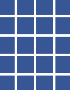 Grid - Small Bold, Line: White | Background: Blue