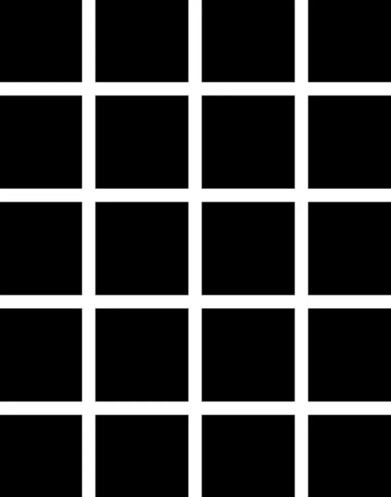 Grid - Small Bold, Line: White | Background: Black
