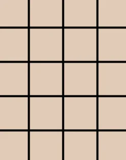 Grid - Small Thin, Line: Black | Background: Tan