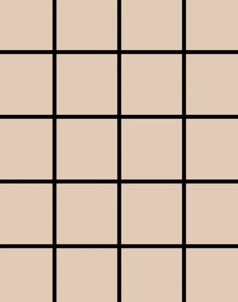 Grid - Small Thin, Line: Black | Background: Tan
