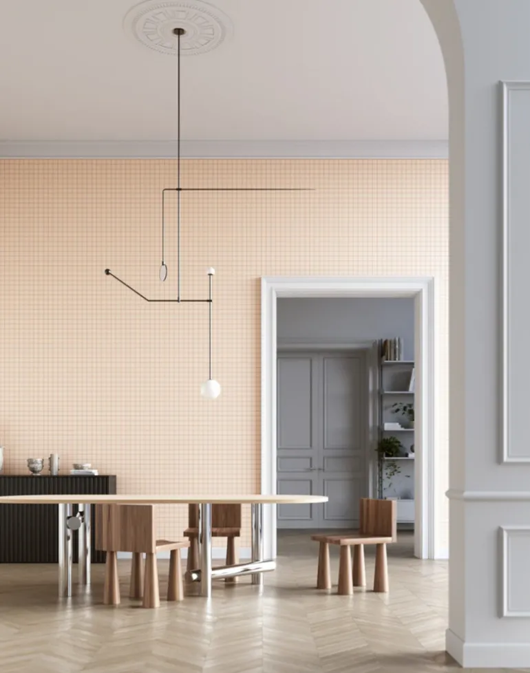 Grid - Small Thin, Line: Putty | Background: Light Putty