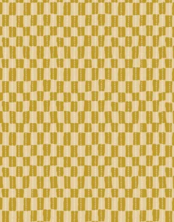 Gustav Linen Fabric, Mustard / Rye