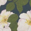 Hedgerow Rosa Fabric, Indigo Blue