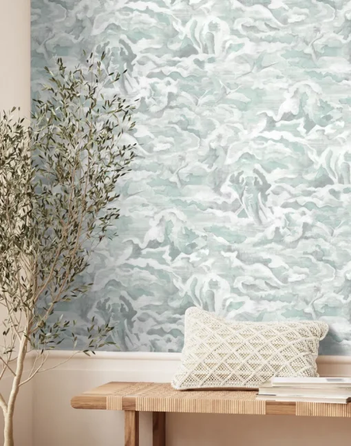 HIDDEN CLOUDS PASTEL GREEN