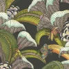 Hoopoe Leaves, Olive Black 119-1002