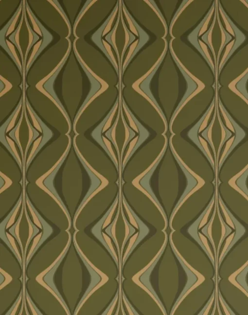 Hourglass, Forest Gold on Green