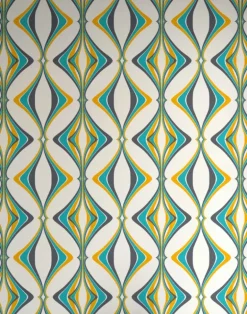 Hourglass, Turquoise Yellow