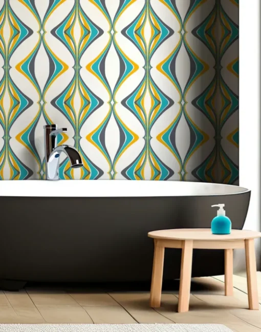 Hourglass, Turquoise Yellow