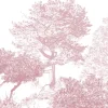 Hua Trees Mural, Burgundy