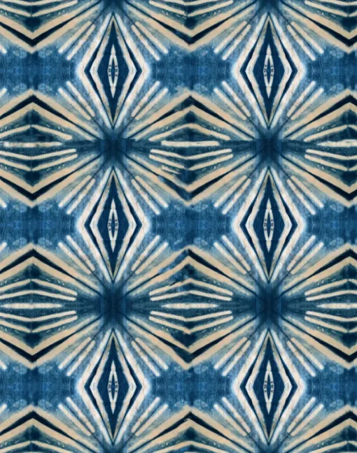 Indigo Itajime Diamond