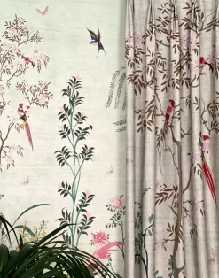 Joie de Vivre, Viscose and Linen Fabric