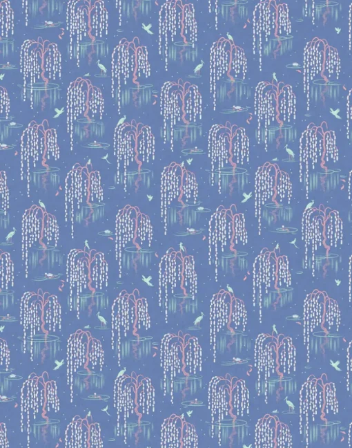 Kyoto Blossom, Bioluminescent Blue