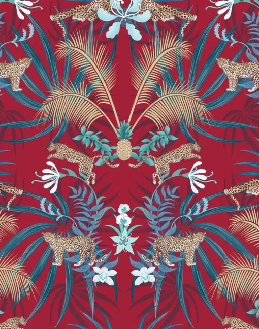 Leopard Luxe, Red