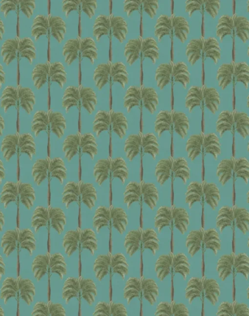 Little Palma Velvet Fabric, Bay