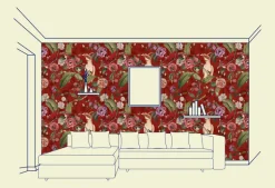 Macaw Wallfabric