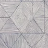 Mica, Blue on Off White