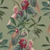 Passiflora Linen Fabric, Sage