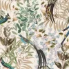 Resplendent Woods Velvet Fabric, Shaded White